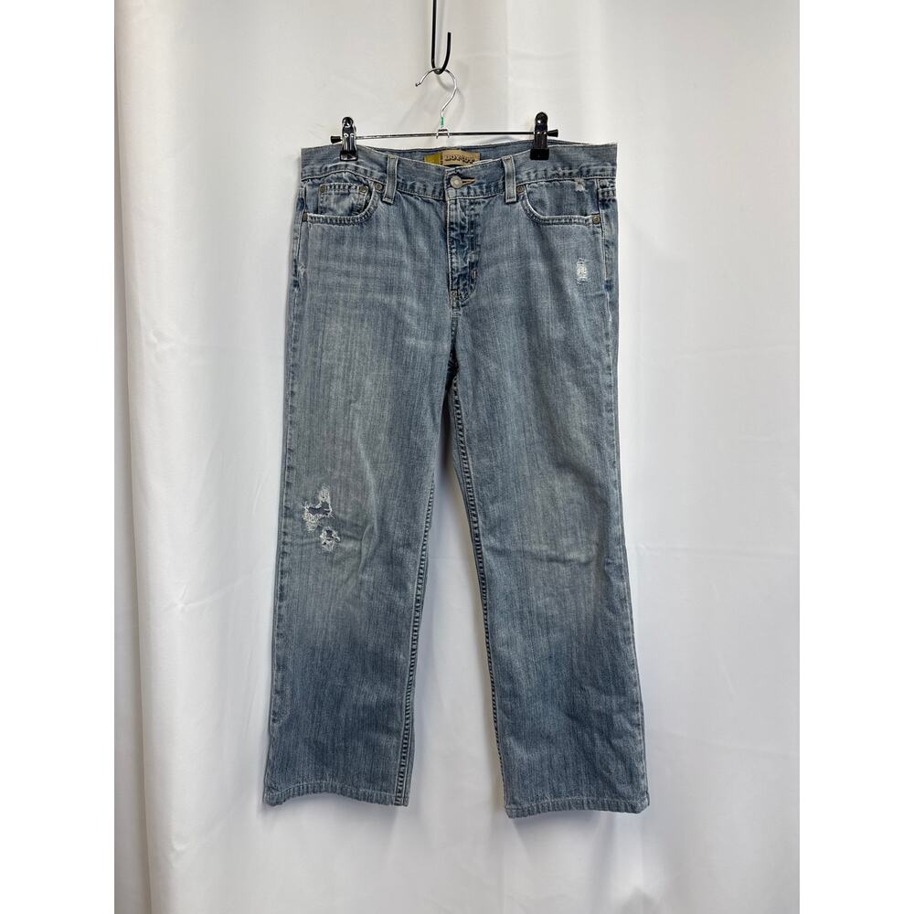 Boy-cut low waist size 8
Rise-10
Waist-16
Inseam-26